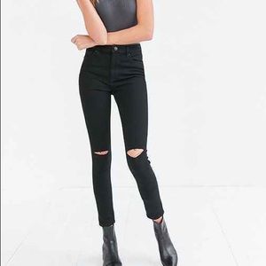 BDG High Rise Twill Cropped Jeans